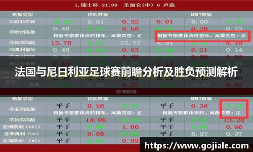 法国与尼日利亚足球赛前瞻分析及胜负预测解析